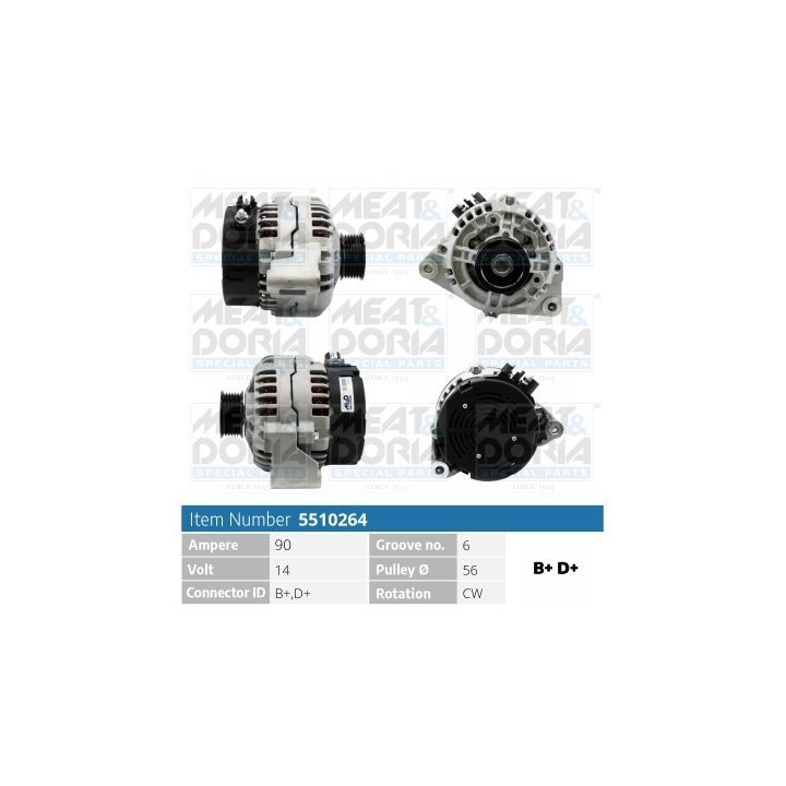 Kintamosios srovės generatorius MEAT & DORIA 5510264
