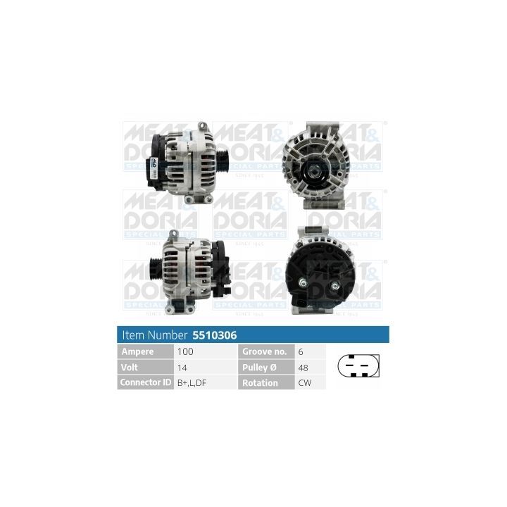 Kintamosios srovės generatorius MEAT & DORIA 5510306