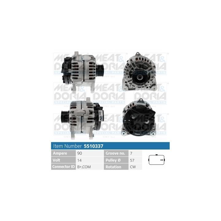 Kintamosios srovės generatorius MEAT & DORIA 5510337
