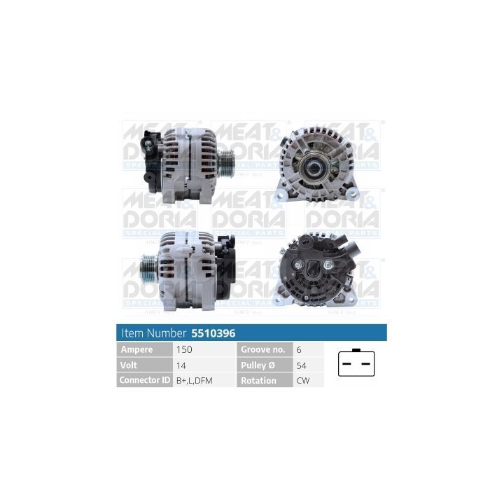 Kintamosios srovės generatorius MEAT & DORIA 5510396