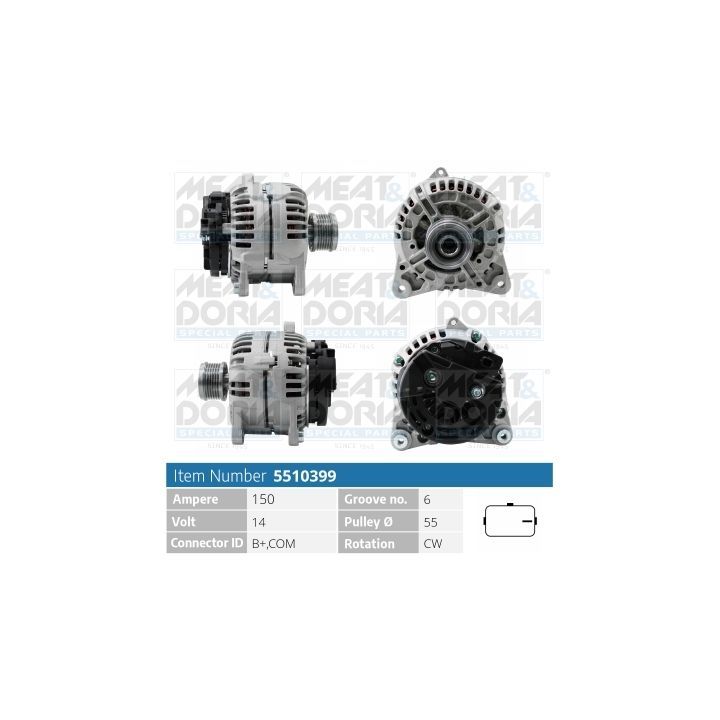 Kintamosios srovės generatorius MEAT & DORIA 5510399