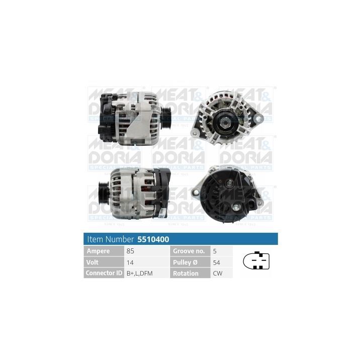 Kintamosios srovės generatorius MEAT & DORIA 5510400