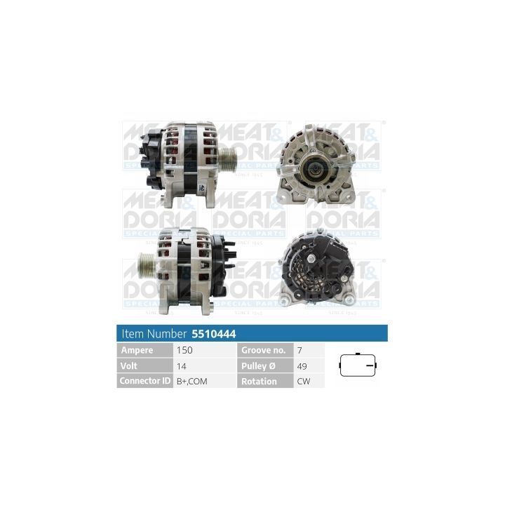 Kintamosios srovės generatorius MEAT & DORIA 5510444