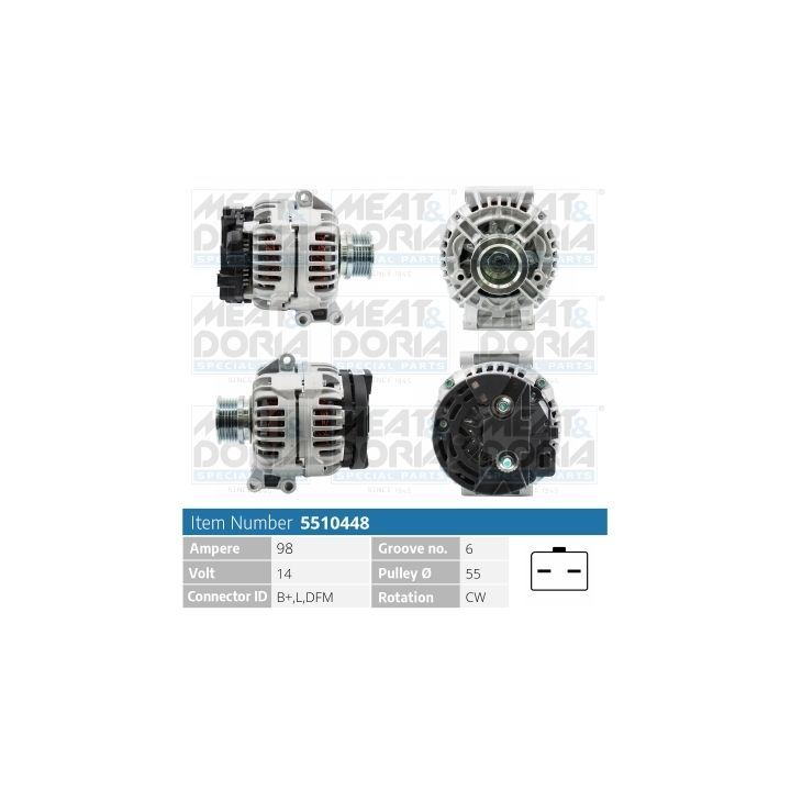 Kintamosios srovės generatorius MEAT & DORIA 5510448