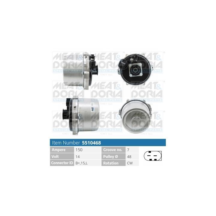 Kintamosios srovės generatorius MEAT & DORIA 5510468