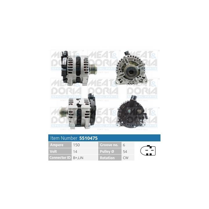 Kintamosios srovės generatorius MEAT & DORIA 5510475