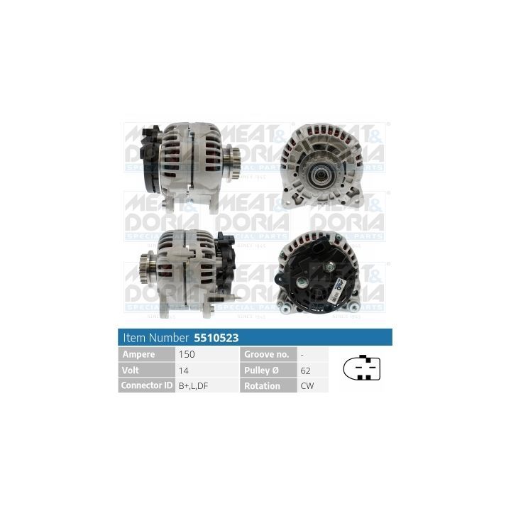 Kintamosios srovės generatorius MEAT & DORIA 5510523