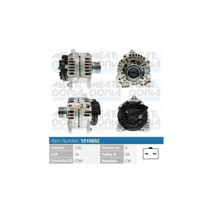 Kintamosios srovės generatorius MEAT & DORIA 5510602