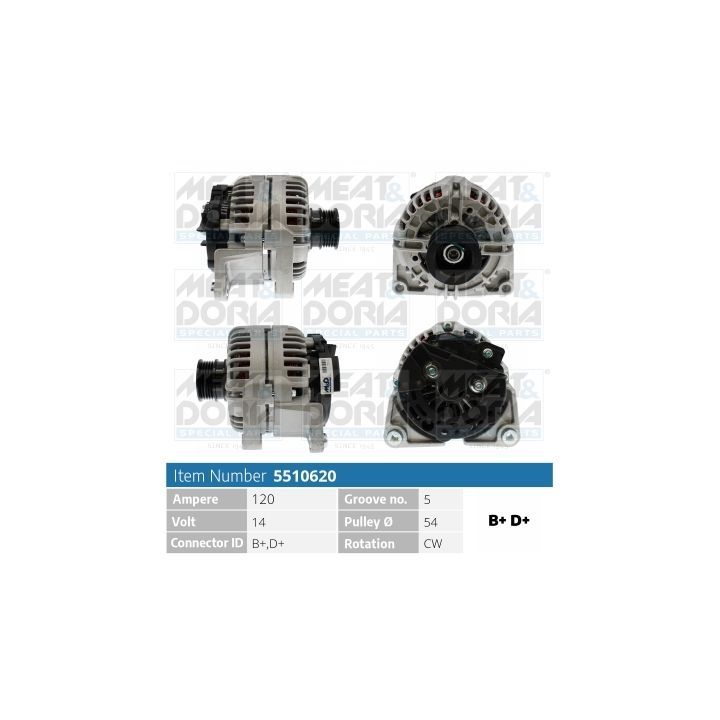 Kintamosios srovės generatorius MEAT & DORIA 5510620