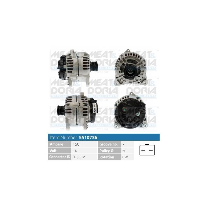 Kintamosios srovės generatorius MEAT & DORIA 5510736