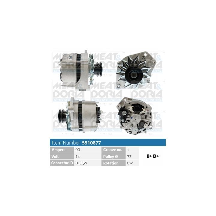 Kintamosios srovės generatorius MEAT & DORIA 5510877