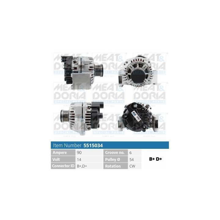Kintamosios srovės generatorius MEAT & DORIA 5515034