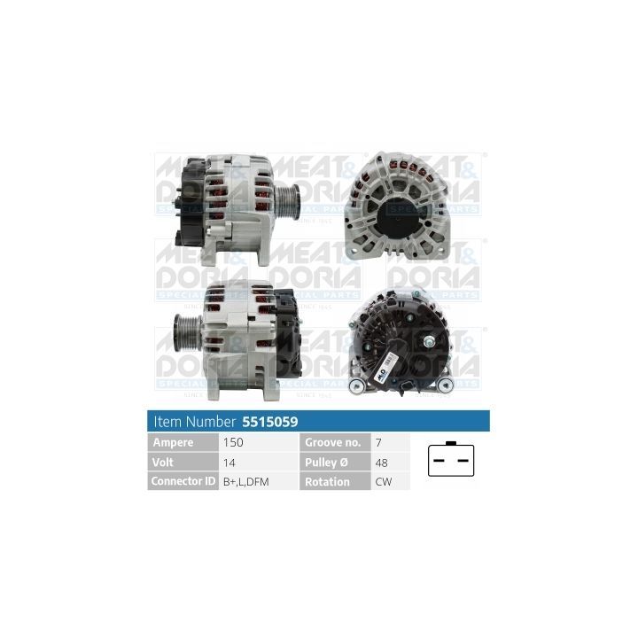 Kintamosios srovės generatorius MEAT & DORIA 5515059