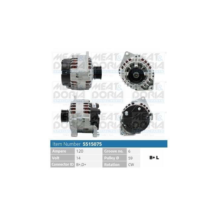 Kintamosios srovės generatorius MEAT & DORIA 5515075