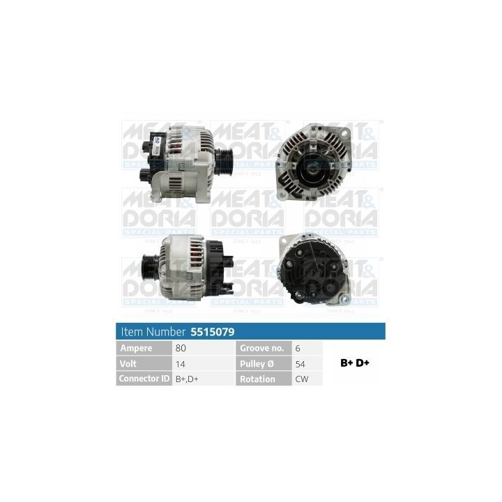 Kintamosios srovės generatorius MEAT & DORIA 5515079