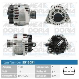 Kintamosios srovės generatorius MEAT & DORIA 5515091