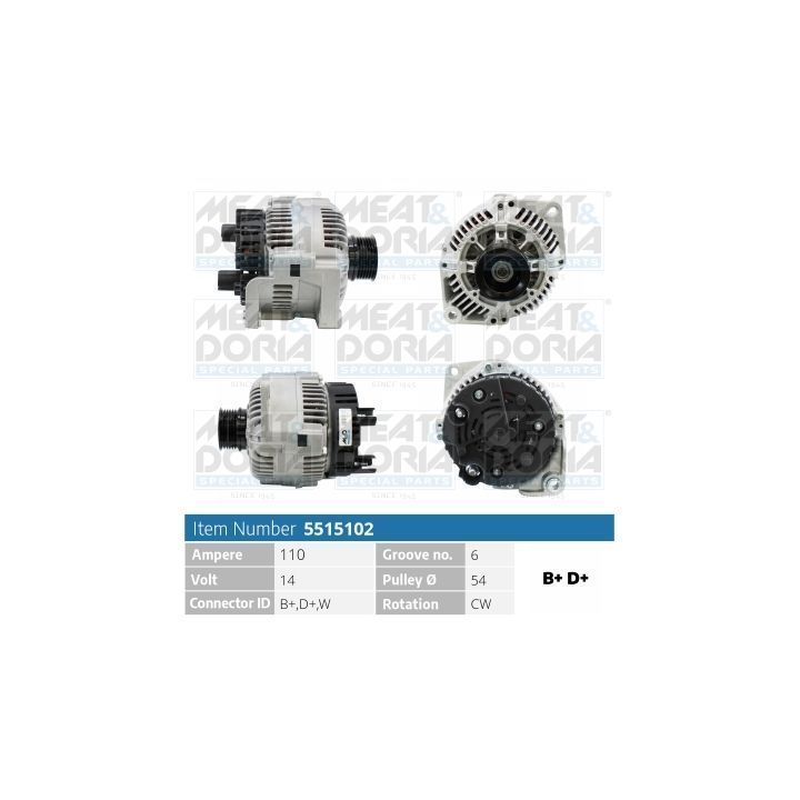 Kintamosios srovės generatorius MEAT & DORIA 5515102