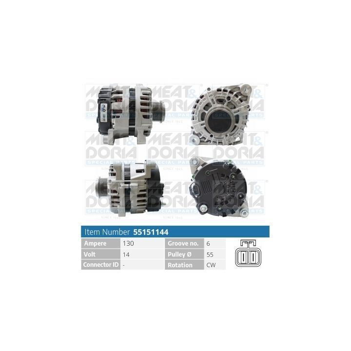 Kintamosios srovės generatorius MEAT & DORIA 55151144