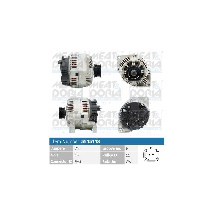 Kintamosios srovės generatorius MEAT & DORIA 5515118
