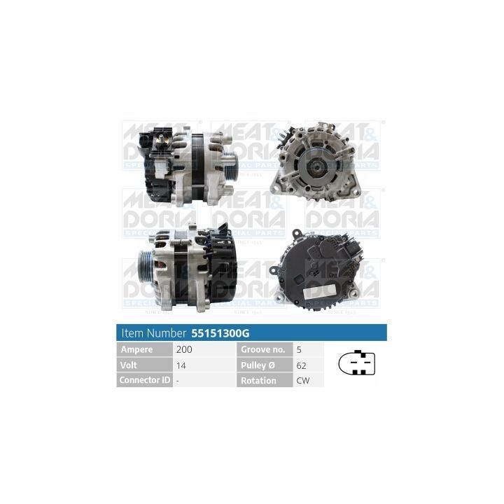 Kintamosios srovės generatorius MEAT & DORIA 55151300G
