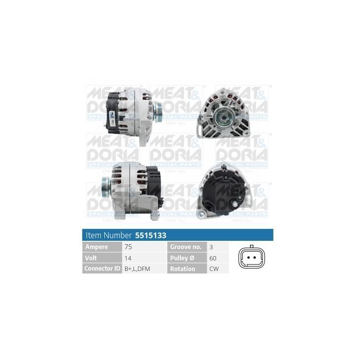 Kintamosios srovės generatorius MEAT & DORIA 5515133