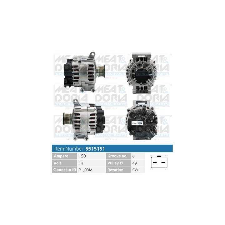 Kintamosios srovės generatorius MEAT & DORIA 5515151