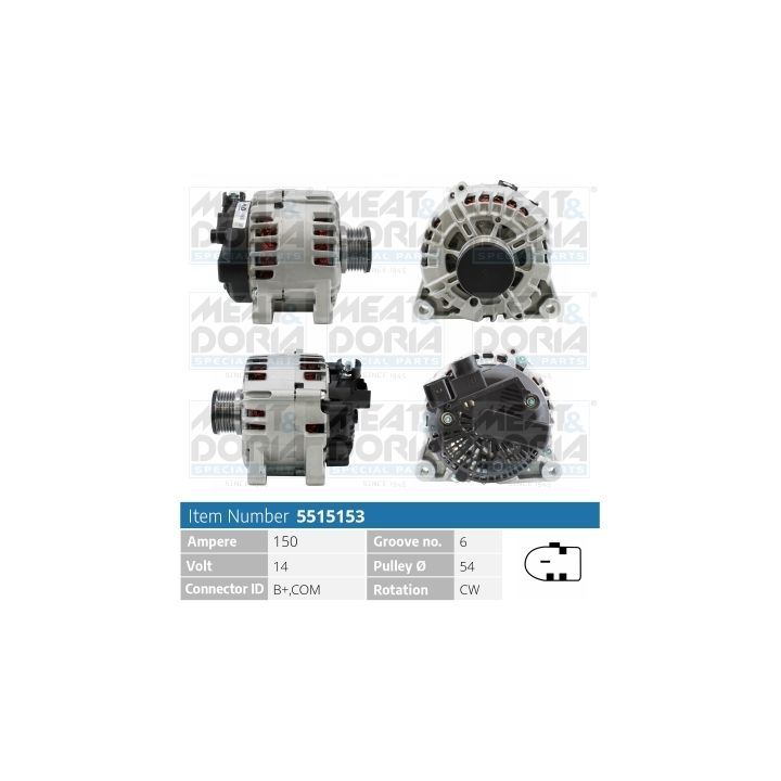 Kintamosios srovės generatorius MEAT & DORIA 5515153