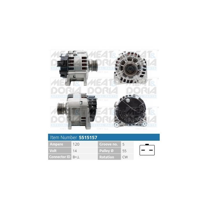 Kintamosios srovės generatorius MEAT & DORIA 5515157