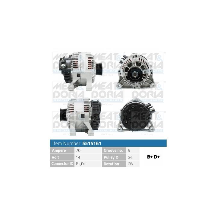 Kintamosios srovės generatorius MEAT & DORIA 5515161