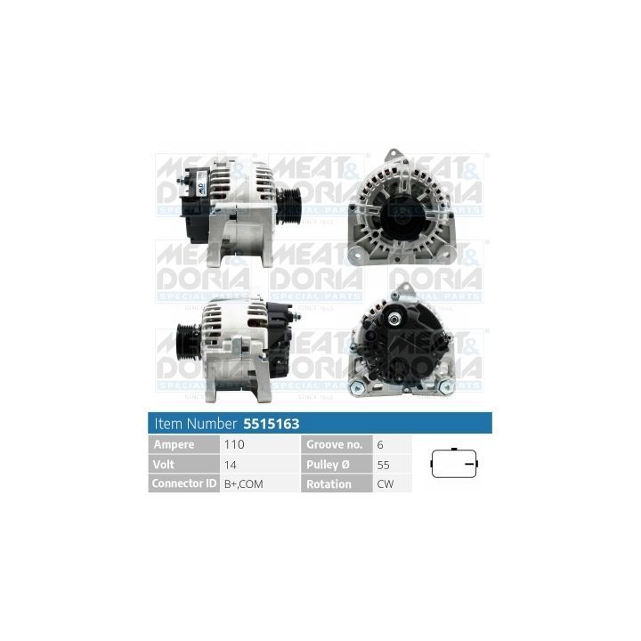 Kintamosios srovės generatorius MEAT & DORIA 5515163