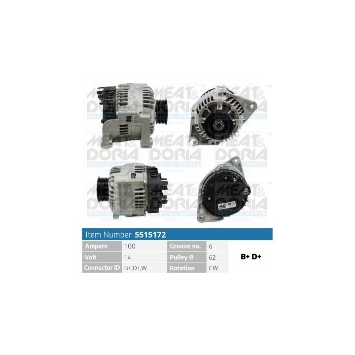 Kintamosios srovės generatorius MEAT & DORIA 5515172