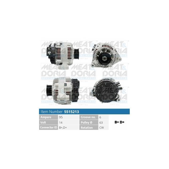 Kintamosios srovės generatorius MEAT & DORIA 5515213