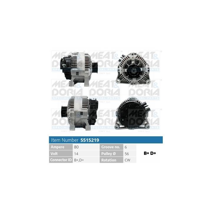 Kintamosios srovės generatorius MEAT & DORIA 5515219