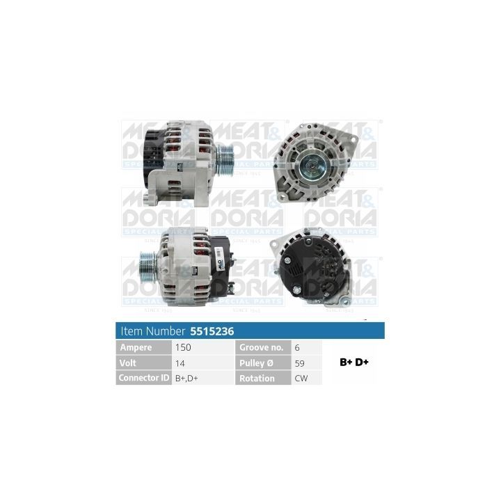 Kintamosios srovės generatorius MEAT & DORIA 5515236