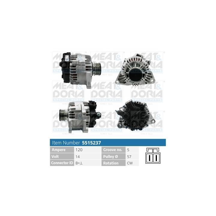 Kintamosios srovės generatorius MEAT & DORIA 5515237