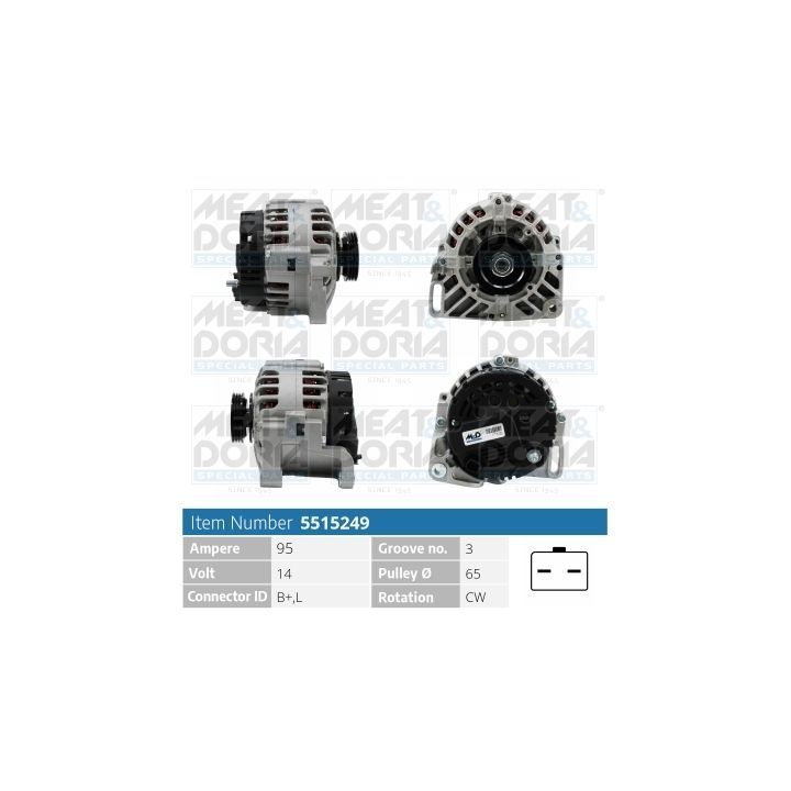 Kintamosios srovės generatorius MEAT & DORIA 5515249