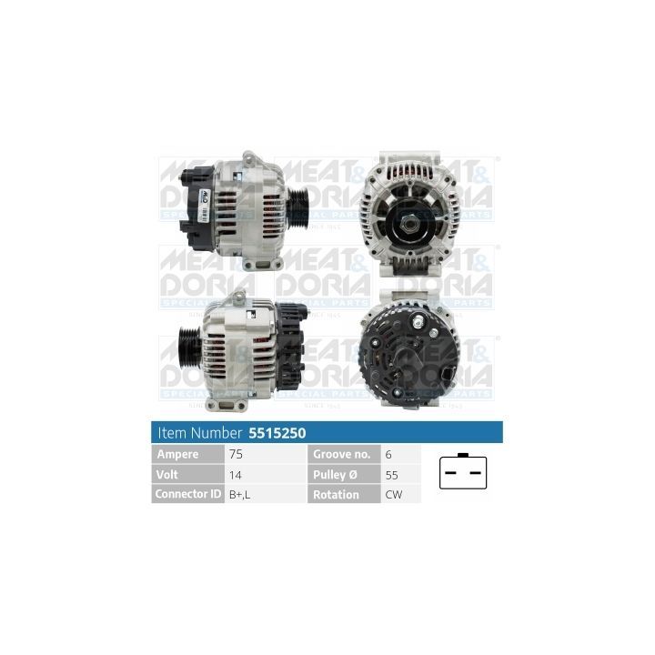 Kintamosios srovės generatorius MEAT & DORIA 5515250