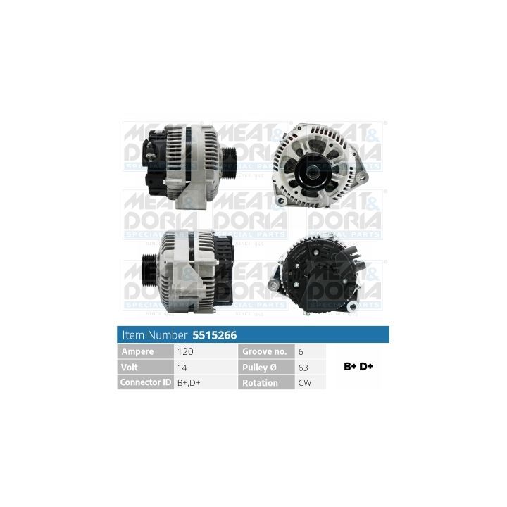 Kintamosios srovės generatorius MEAT & DORIA 5515266