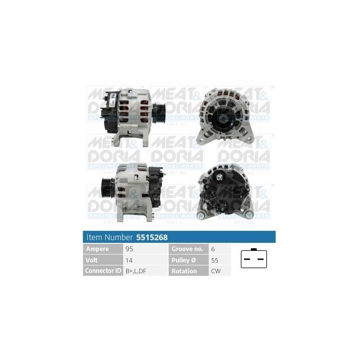 Kintamosios srovės generatorius MEAT & DORIA 5515268