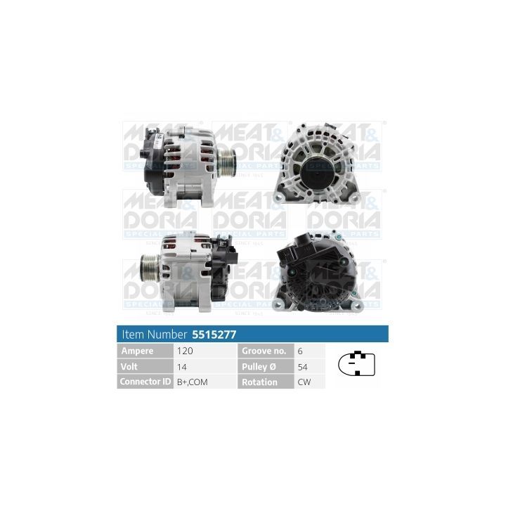 Kintamosios srovės generatorius MEAT & DORIA 5515277