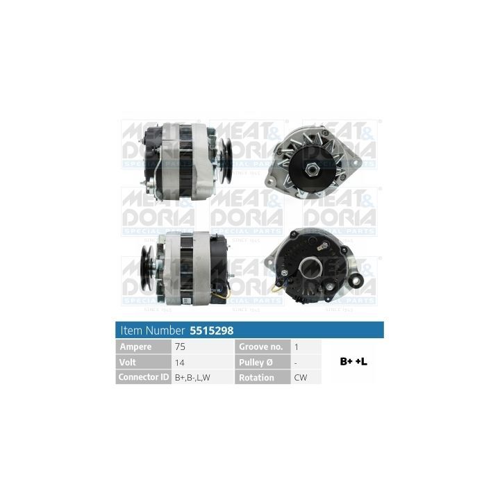 Kintamosios srovės generatorius MEAT & DORIA 5515298