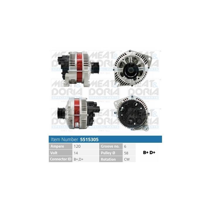 Kintamosios srovės generatorius MEAT & DORIA 5515305