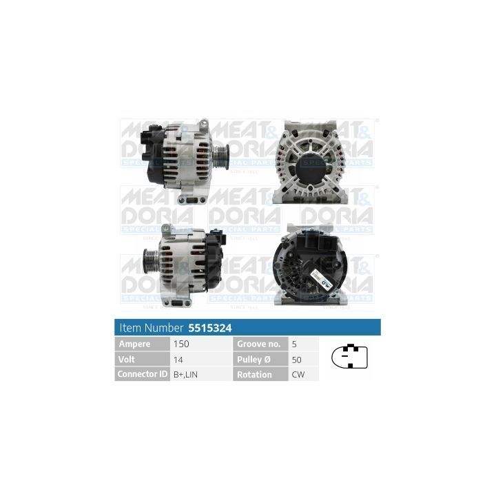 Kintamosios srovės generatorius MEAT & DORIA 5515324