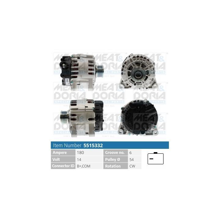 Kintamosios srovės generatorius MEAT & DORIA 5515332