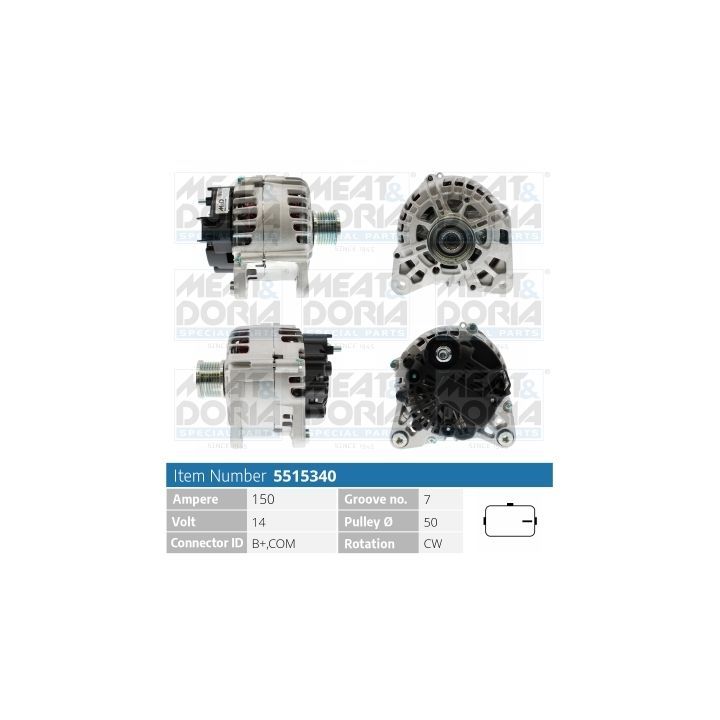 Kintamosios srovės generatorius MEAT & DORIA 5515340