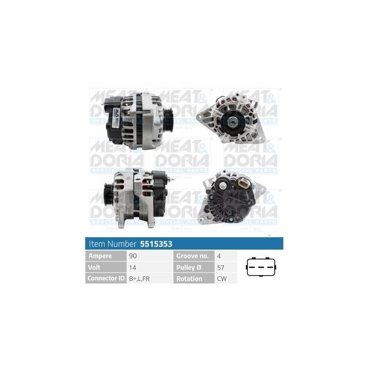 Kintamosios srovės generatorius MEAT & DORIA 5515353