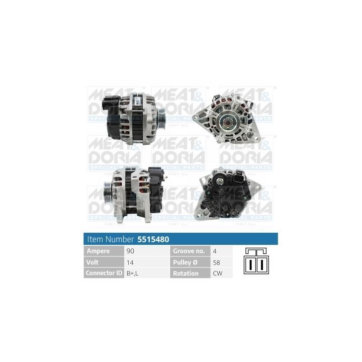 Kintamosios srovės generatorius MEAT & DORIA 5515480