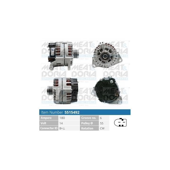 Kintamosios srovės generatorius MEAT & DORIA 5515492