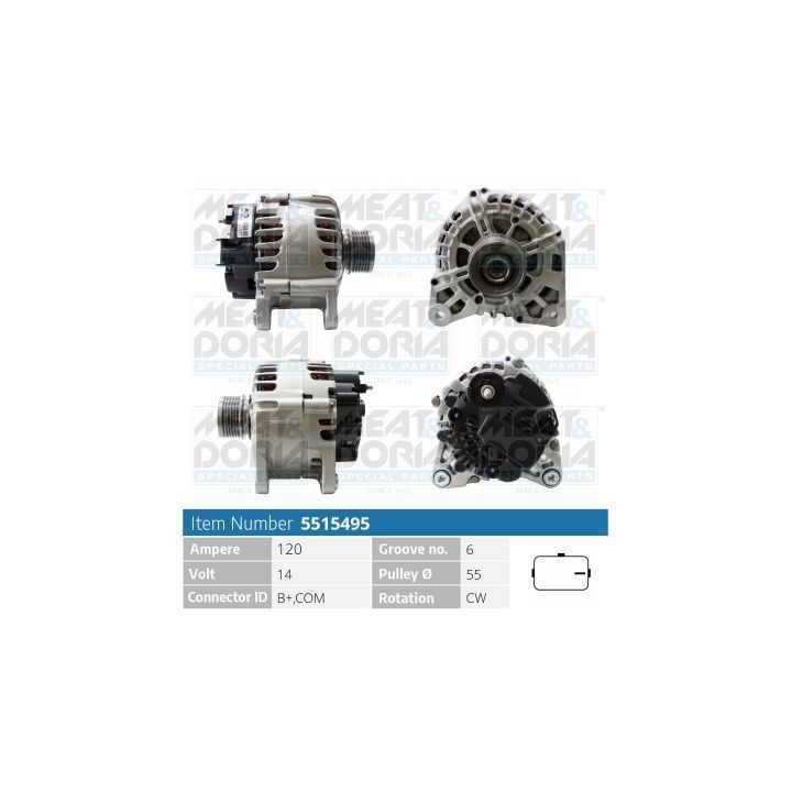 Kintamosios srovės generatorius MEAT & DORIA 5515495