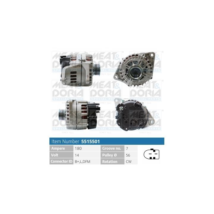 Kintamosios srovės generatorius MEAT & DORIA 5515501